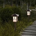 thumbnail image 1 of Luxen Home Set of 2 Pagoda Solar Pathway Lights, 1 of 5