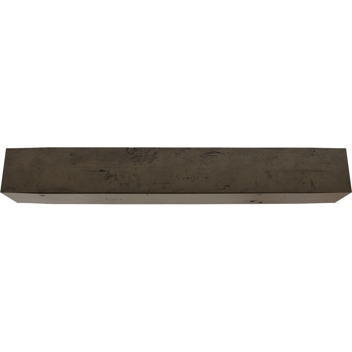 4"W x 4"H x 10'L 3-Sided (U-beam) Knotty Pine Endurathane Faux Wood Ceiling Beam, Premium Walnut