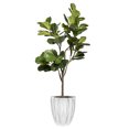 thumbnail image 1 of Artificial Faux Fig Tree 74" Large Fake Plant with Planter, 1 of 1