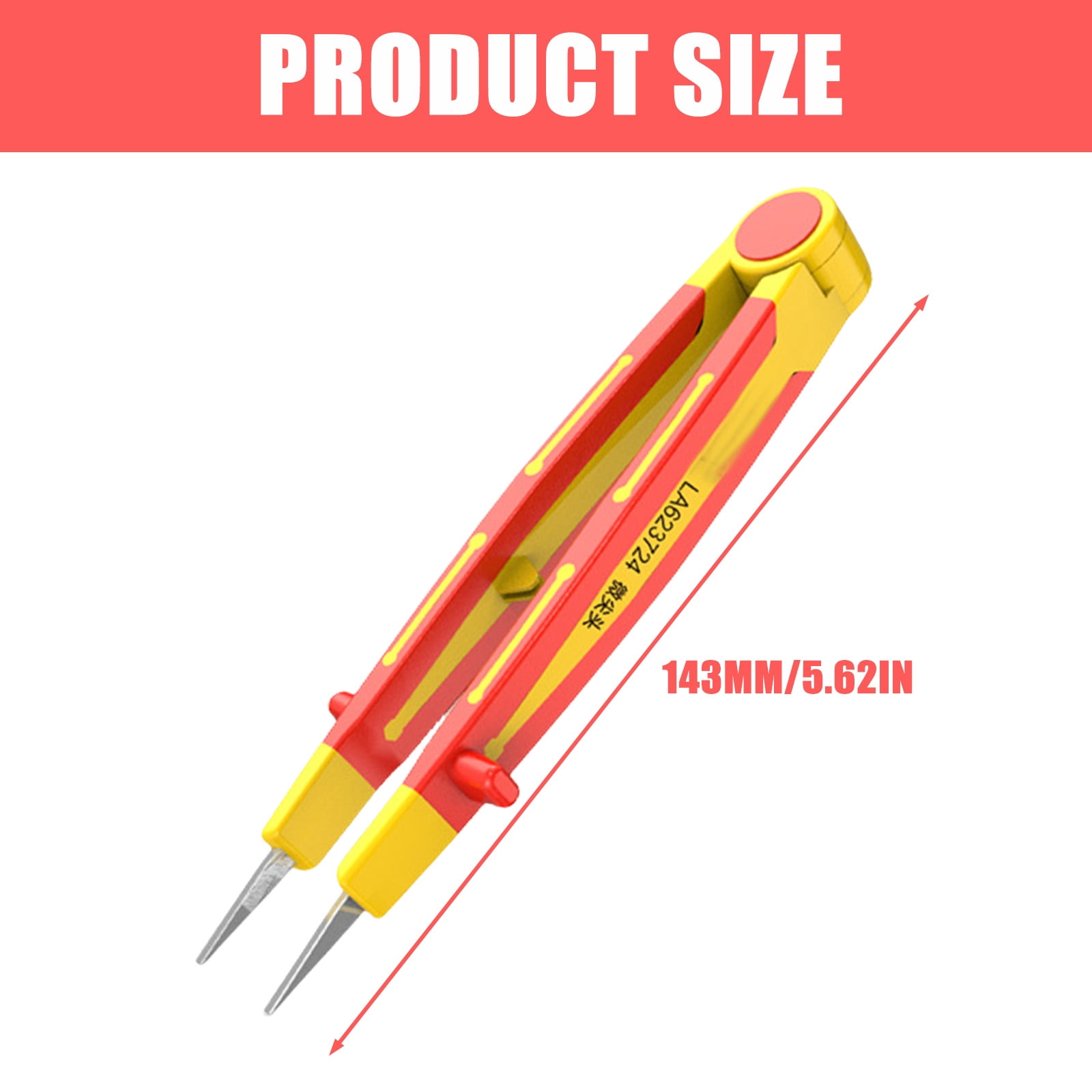 Insulated Tweezers Ensures Electrical Safety Suitable for Easy Handling Safe Electrical Work High Temperature Resistance