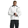 thumbnail image 3 of Wantdo Men's Winter Jacket Waterproof Ski Jacket Fleece Outdoor Winter Coat with Hood White M, 3 of 7