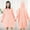 Pink, variant on Hooded Bathrobe for Women Plush Fleece Wearable Blanket Robe Soft Warm Sleepwear Cozy Oversized Loungewear Gown