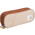 thumbnail image 1 of Estuche para lápices de gran capacidad, bolsa para lápices, bolsa de almacenamiento portátil de gran capacidad, marrón, 1 of 5