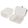 thumbnail image 2 of Unique Bargains Jewelry Box Small PU Leather Jewelry Organizer Case Storage Display Holder Gold Pink, 2 of 7