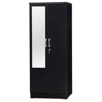 Better Home Products Harmony Two Door Armoire, Black