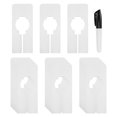 thumbnail image 2 of 30 Closet Dividers for Hanging Clothes- Rectangle Clothing Size Dividers,White Closet C5393, 2 of 7