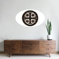 thumbnail image 3 of CafePress - St. Benedict Medal Wall Decal - 35x21 Oval Wall Decal, 3 of 3