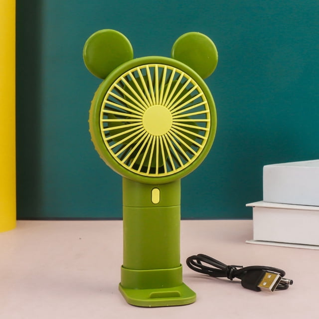 Xihbxyly Ventilador Portátil, Viento Fuerte y Fresco, Ventilador de Escritorio Portátil, Batería Recargable, Ideal para Viajes de Verano, Oficina y Exteriores, Elegante Diseño Morandi, Tamaño 8,5 X 1