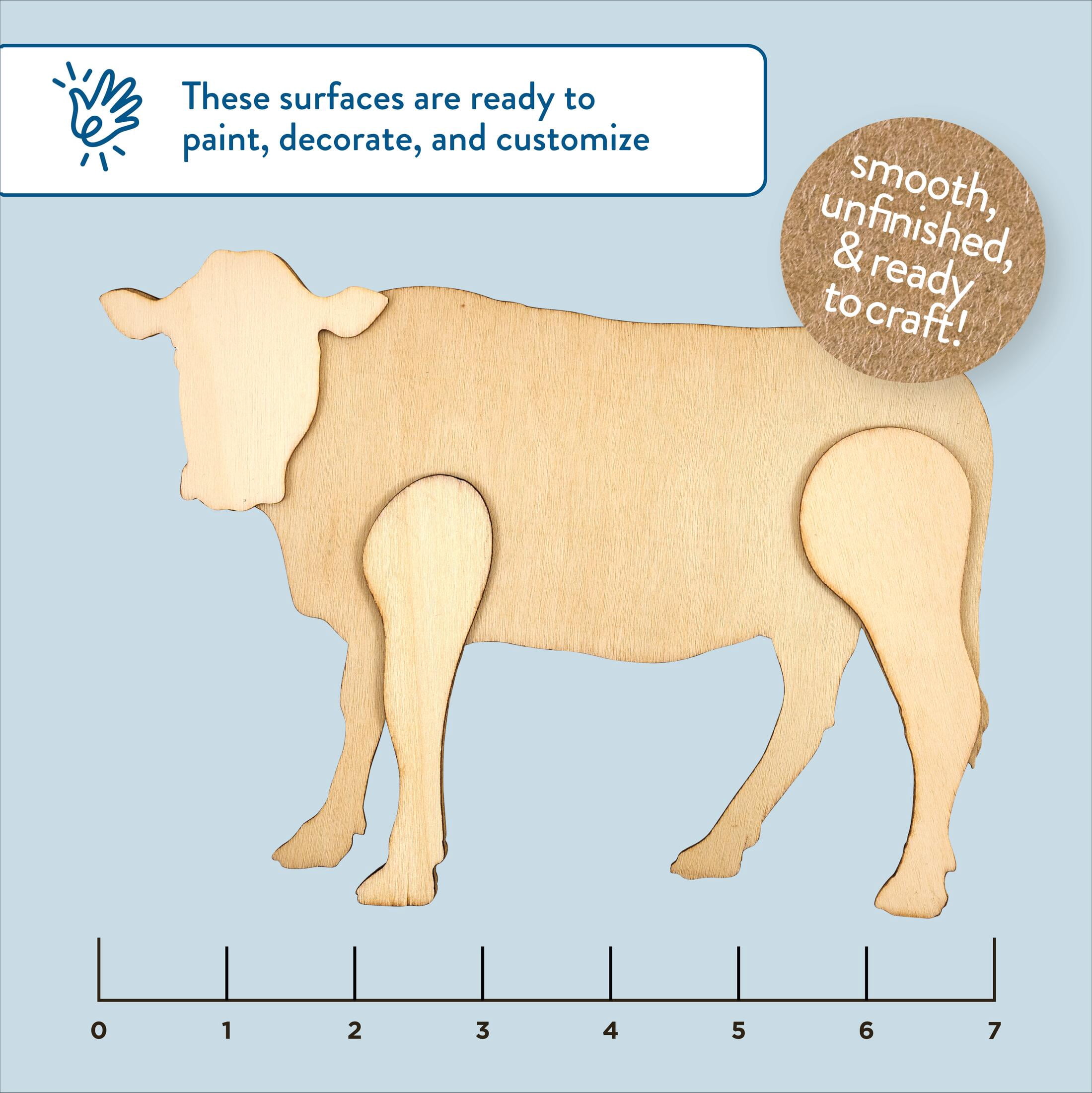 Hello Hobby 7" Wood Shape, Cow