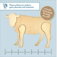 thumbnail image 4 of Hello Hobby 7" Wood Shape, Cow, 4 of 8