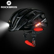 RockBros Cycling Light Helmet Bike Ultralight Helmet Electric USB Helmet 3 Modes Black