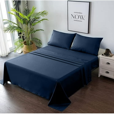 Complete Full Sheet Set - Breathable and Soft - Flat Sheet, Fitted Sheet, 2 Pillow Cases - Deep Pocket and Easy Care