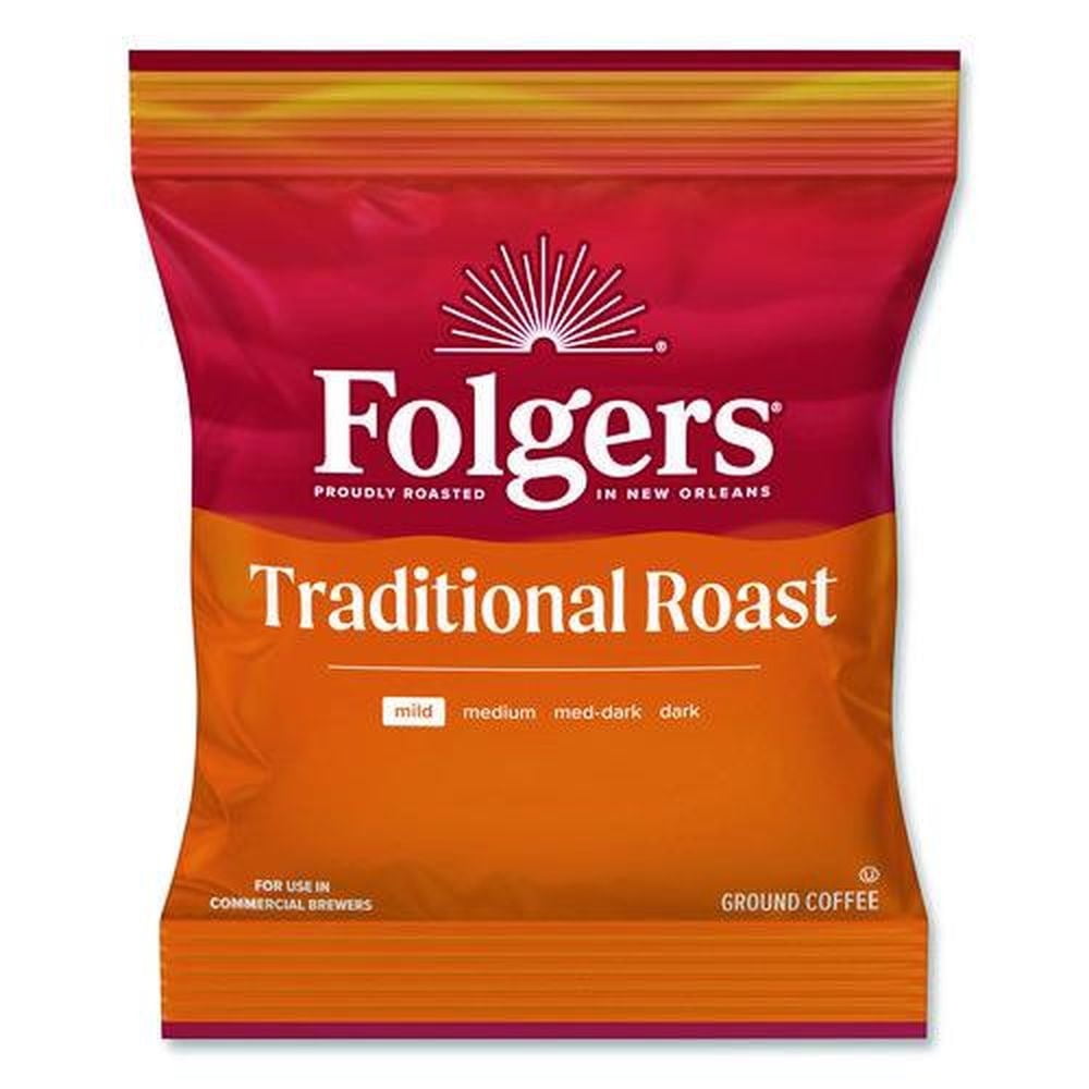 Folgers 2550063006 2 oz. Traditional Roast Ground Coffee Fraction Packs (42/Carton)