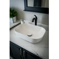 thumbnail image 5 of Eden Bath EB-N010WH 5.3 x 12.8 x 18.3 in. Rounded Corners Rectangular Concrete Vessel Sink, White, 5 of 11