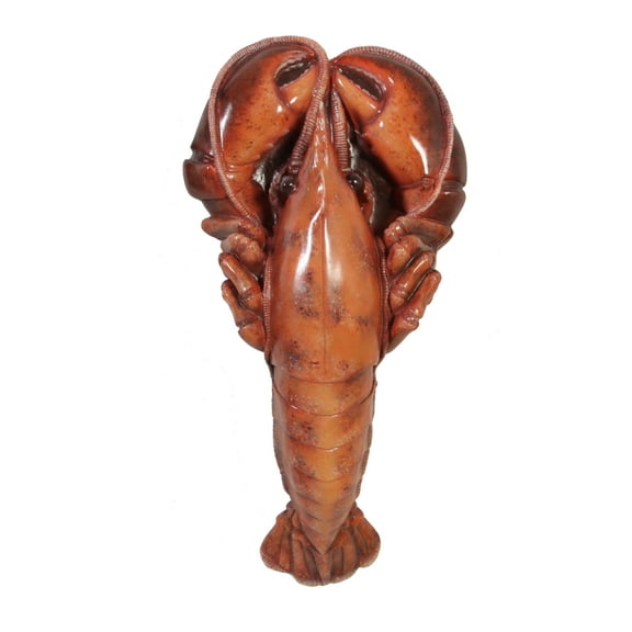 Lobster Figure Resin Statue 24in Wall or Standing Sculpture Decor Large Red