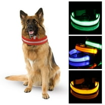 Walbest Light Up Dog Collars, Waterproof LED Dog Collar Rechargeable, Glow in The Dark Dog Collars, Lighted Dog Collar Light for Small Meduim Large Dogs, Safety Dog Light for Night Walking