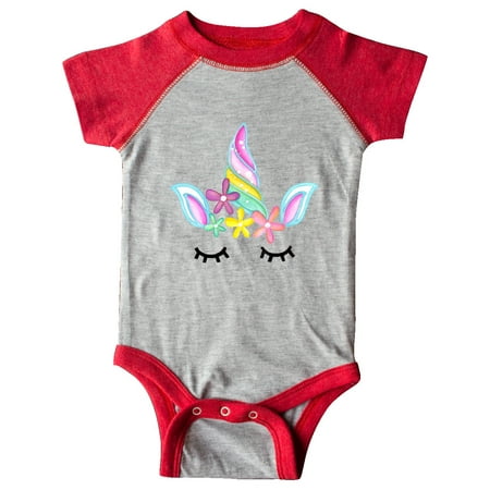

Inktastic Unicorn Face Gift Baby Girl Bodysuit