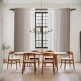 thumbnail image 2 of Brown White Ombre Kitchen Curtains, Modern Gradient Abstract Art Light Filtering Window Curtain Panels, 2Pcs Rod Pocket Window Treatments Set for Living Room Bathroom Bedroom 52x72 Inches, 2 of 9