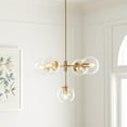 thumbnail image 2 of SAFAVIEH Camaria 5-Light Mid-century Gold Steel Chandelier, 2 of 6