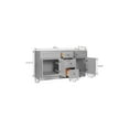 thumbnail image 2 of Brookings 60 Inch Bathroom Vanity, Shaker, Solid Wood, Fully Assembled, Sherwin Williams® Gray – Design House, 214999, 2 of 12