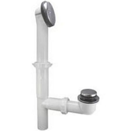 Plumb Pak 63WK Foot Lock Stop Style Bath Drain  Chrome