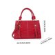 thumbnail image 2 of Bolsa De Hombro Bolso de hombro para mujer Bolso bandolera de cuero PU Bolso de mano retro (Rosa roja) Likrtyny Para Estrenar, 2 of 4