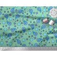 thumbnail image 2 of Soimoi Modal Satin Fabric Floral & Paisley Print Sewing Fabric Yard 42 Inch Wide, 2 of 3