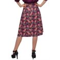 thumbnail image 3 of Moomaya Jupe Imprimée pour Femmes en Poly Spandex Tenue Décontractée Jupe d'Été pour Filles, 3 of 5