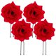 thumbnail image 1 of FELTECHELECTR 4 horquillas retro con flores rosas para el pelo, accesorios para el cabello para mujer (rojo), 1 of 6