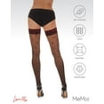 thumbnail image 6 of LoveMoi Women's All My Love Heart Sheer Thigh High Stockings - Womens - Female, S-M, Black-Red, 6 of 7