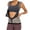Gray, variant on Womens Zipper Sauna Sweat Vest Hot Polymer Corset Waist Trainer Sauna Suit Tank Top Weight Loss Body Shaper Workout Shirt