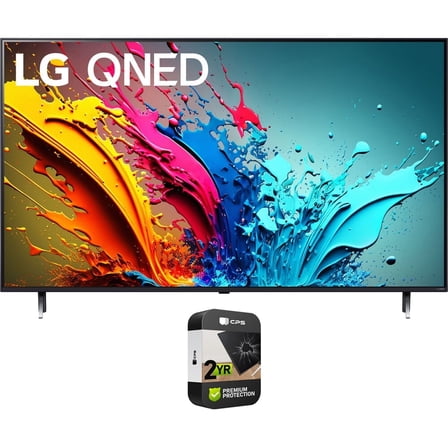 LG 86QNED85TUA 86-Inch QNED85T 4K HDR Smart Quantum Dot NanoCell LED TV (2024) Bundle with 2 Year Extended Warranty
