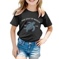 thumbnail image 1 of TZEWGL Casual Shirt For Girl Boy Cute Cartoon Printed Solid Color Short Sleeve Clothes For Infnants size 3-4T, 1 of 4