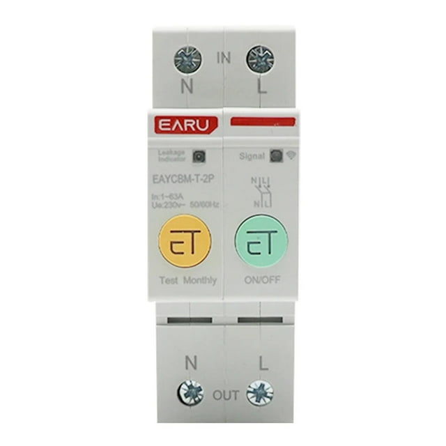 Luckyn 2P TUYA APP Zigb ee Smart Energy Power Consumption kWh Meter Circuit Breaker