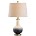 thumbnail image 3 of JONATHAN Y JYL3019A Gradient 25" Ceramic/Brass LED Table Lamp Contemporary,Traditional,Transitional for Bedroom, Living Room, Office, College Dorm, Coffee Table, Bookcase, White/Navy, 3 of 4
