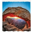 thumbnail image 3 of Ambesonne Landscape Shower Curtain, Utah National Park, 69"Wx84"L, Pale Brown Sky Blue, 3 of 5