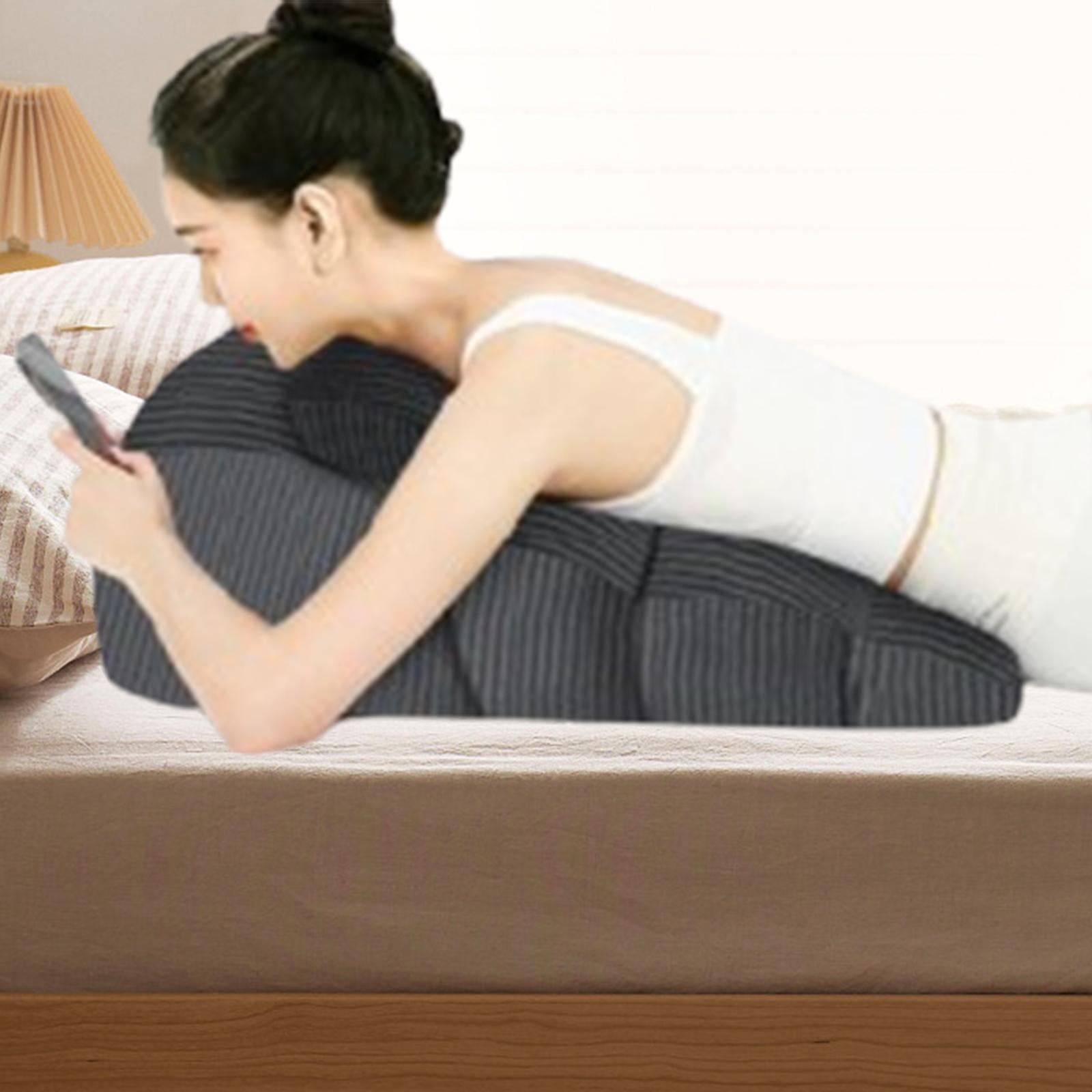 Esquirla Face Down Pillow, Sleeping Pillow, Soft Leg Support Bed Wedge Prone Pillow, Wedge Pillow for Watching Movies Relaxing Reading Gray