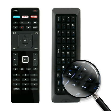 New XRT500 XUMO LED LCD TV REMOTE with QWERTY Keyboard & Smart APPS for VIZIO TV M602IB3 M60C3 M652IB2 M65C1 M702IB3 M70C3 M75C1 M80C3 (Best Tv Listings App)