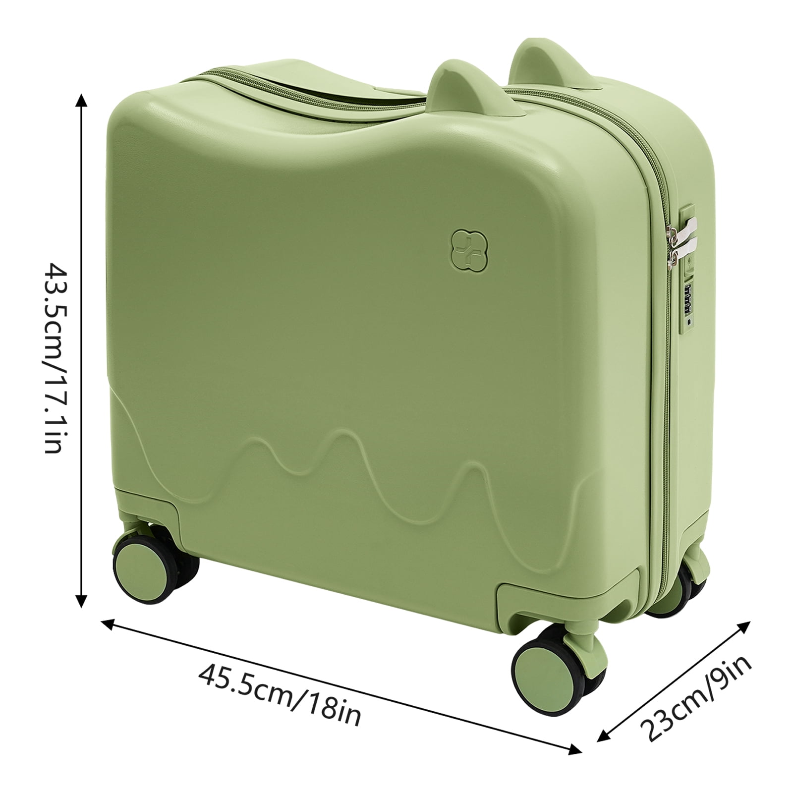18inch,20inch ABS+PC Children's Ride-on Suitcase,Rolling Luggage with Spinner Wheels Carry Trolley with Password Lock Children's Ride On Trolley Airplane Travel