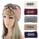 thumbnail image 2 of Diadema deportiva de lana tejida con piedras preciosas de seis hojas con incrustaciones de diamantes de estilo europeo y americano, accesorio para el cabello cálido y tejido a mano, 2 of 6