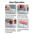 thumbnail image 5 of Geedel Professional Mandoline Slicer, Multi Purpose Vegetable Slicer Cutter for Kitchen, Vegetable Cutter Onion Slicer for Veggie Fruit Cheese, 5 of 8