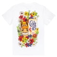 thumbnail image 3 of Colt 45 Floral White Front and Back Print T-Shirt-XLarge, 3 of 3