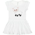 thumbnail image 3 of Inktastic Cute White Lamb Girls Baby Dress, 3 of 5