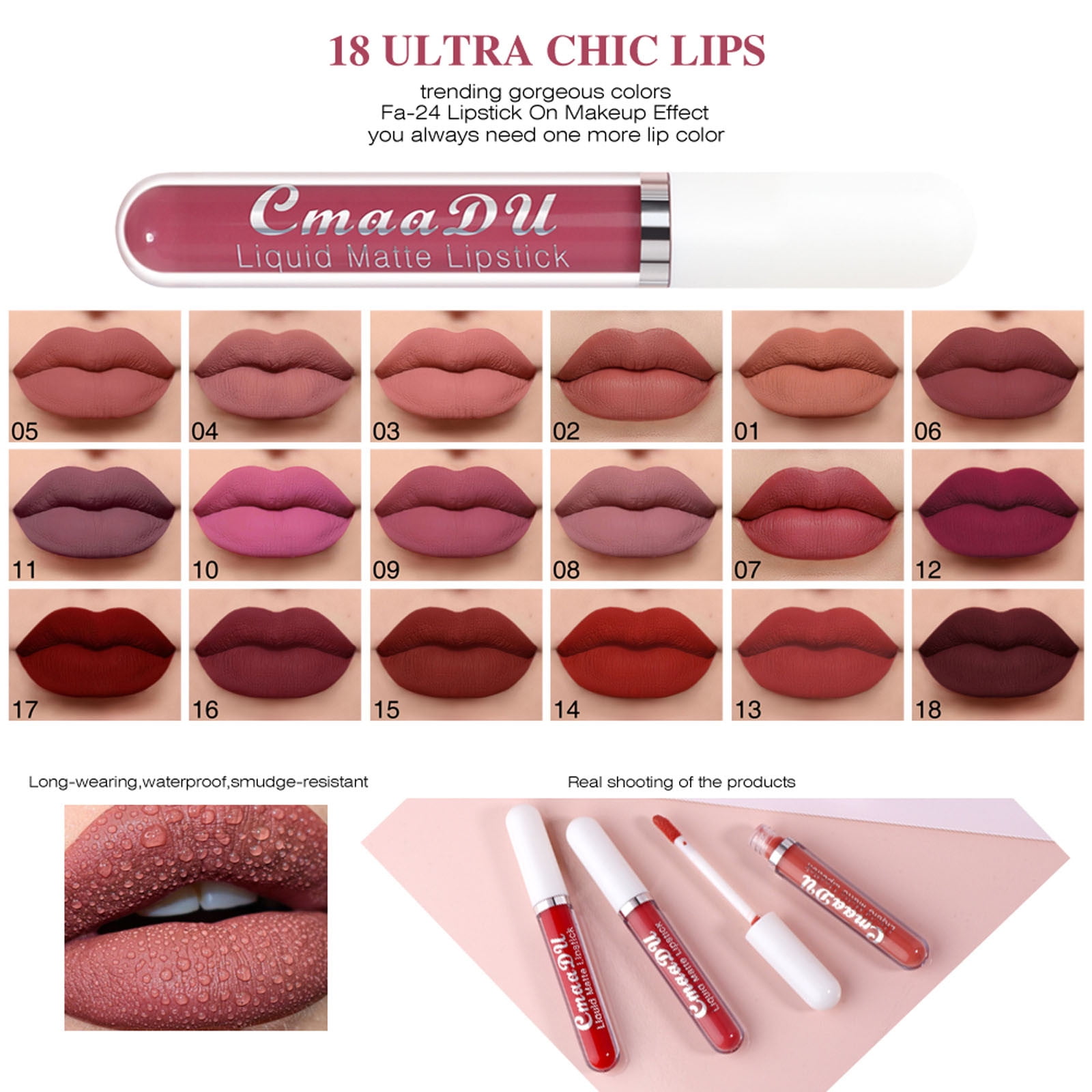 TUTUnaumb Non Stick Cup Liquid Lipstick Lip Gloss Matte High