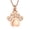 Rose Gold, variant on Crystal Pet Cremation Jewelry For Ashes for Dog / Cat Paw Stainless Steel Memorial Locket Urn Necklace Mini Case Keepsake Cremation Jewelry for Women Men