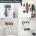 thumbnail image 4 of 4 Coat Racks - Wooden Coat Rack, Wall Mounted Coat Rack For Hats, Keys, Towels, Handbags, Living Room, Bathroom, Bedroom, Kitchen, Wardrobe Decor ., 4 of 5