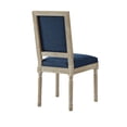 thumbnail image 5 of Rustic Manor Saad Linen Upholstered Dining Chair (Set of 2), Navy Farmhouse Modern Dinner House, 5 of 8
