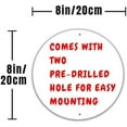 thumbnail image 2 of Aluminum sign - WAYNE'S Garage Rules Round Metal Sign Garage Bar Wall Décor Size: 8" Diameter, 2 of 5