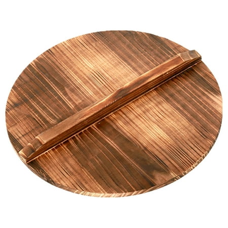 

Yongwei wok lid Wooden Wok Lid Round Wood Wok Lid Lightweight Pot Wooden Lid Kitchen Accessory