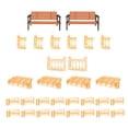 thumbnail image 2 of Casa de Muñecas, Muebles de Construcción, Juguete para Niños, Juguete para Juego de Imitación, Muñecas, Accesorios de Escena, Juguete en Miniatura Par Escaleras, 2 of 7